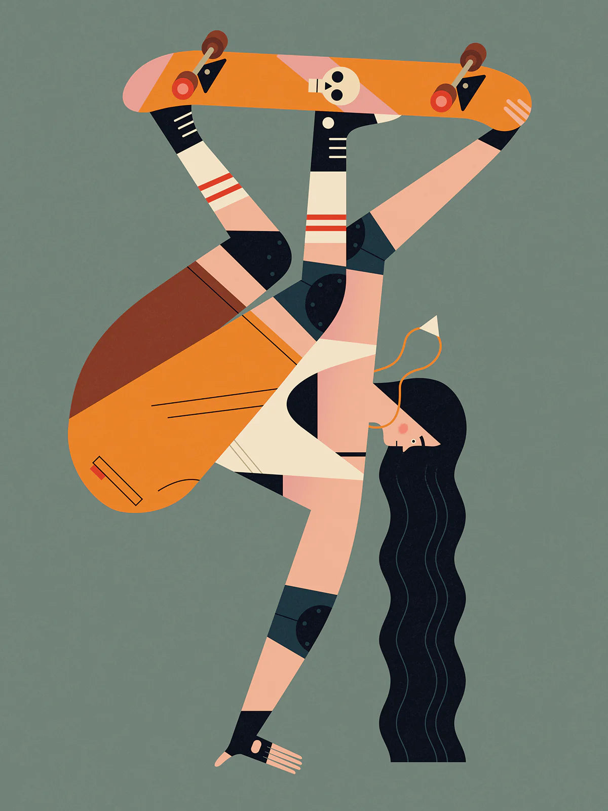 Girl Skater 12x16"