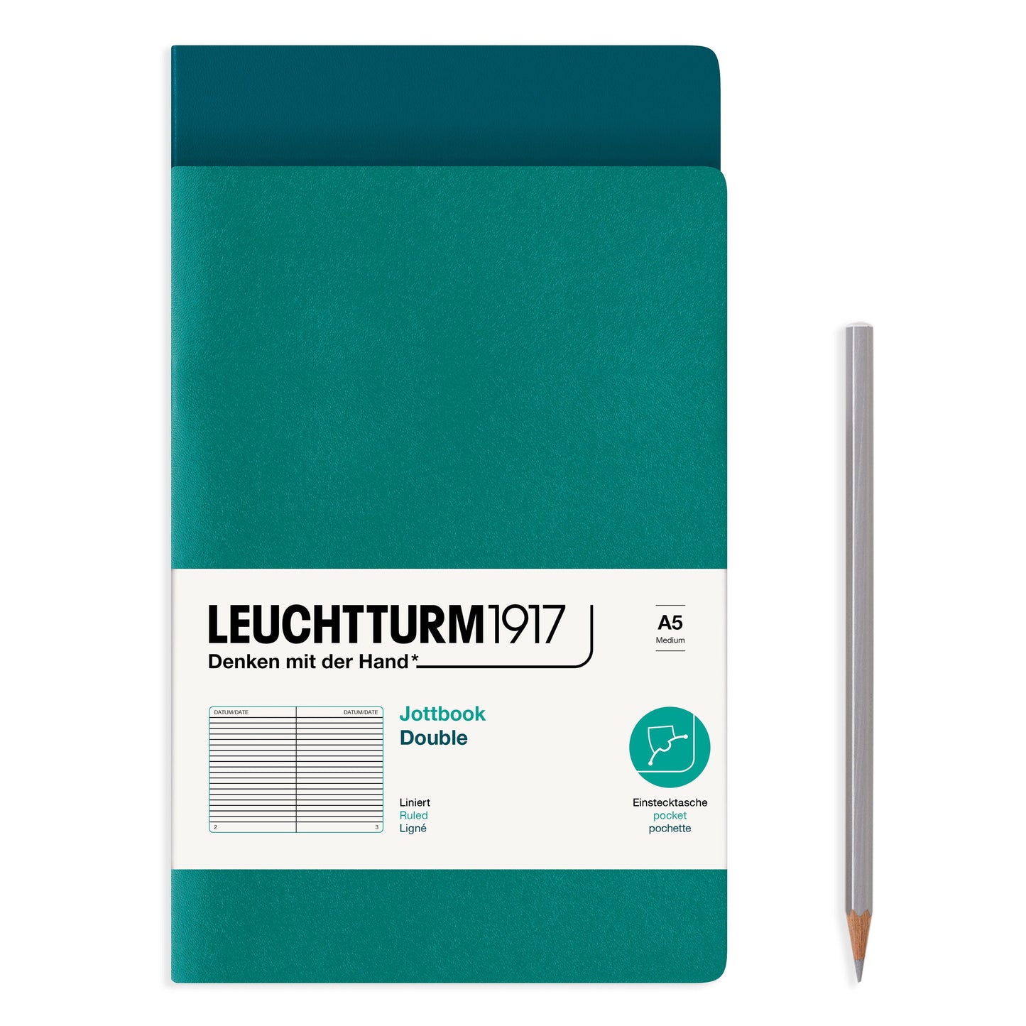 Leuchtturm Medium Double Jottbook: Ruled