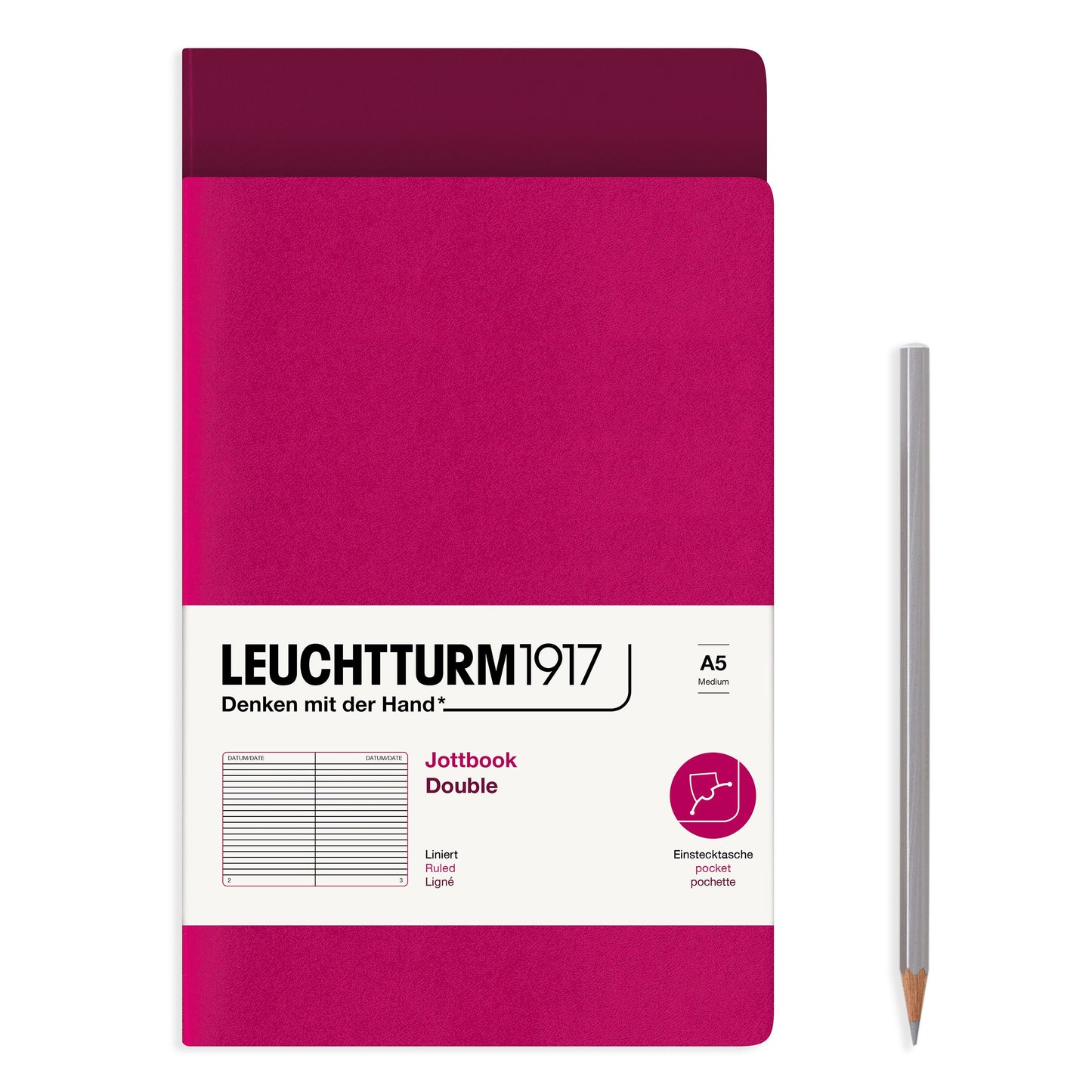 Leuchtturm Medium Double Jottbook: Ruled
