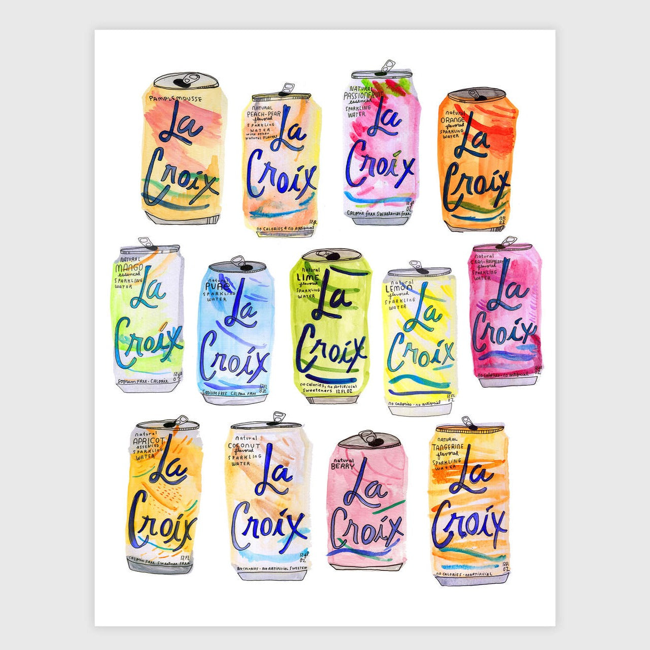 La Croix Cans Print