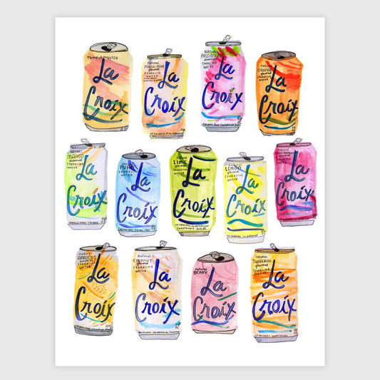 La Croix Cans print