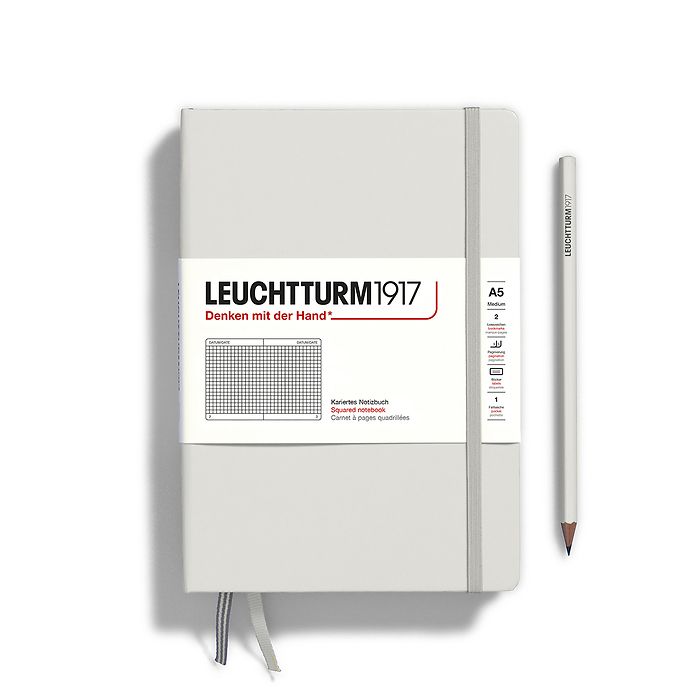 Leuchtturm A5 Medium Hardcover Notebook: Squared Pages