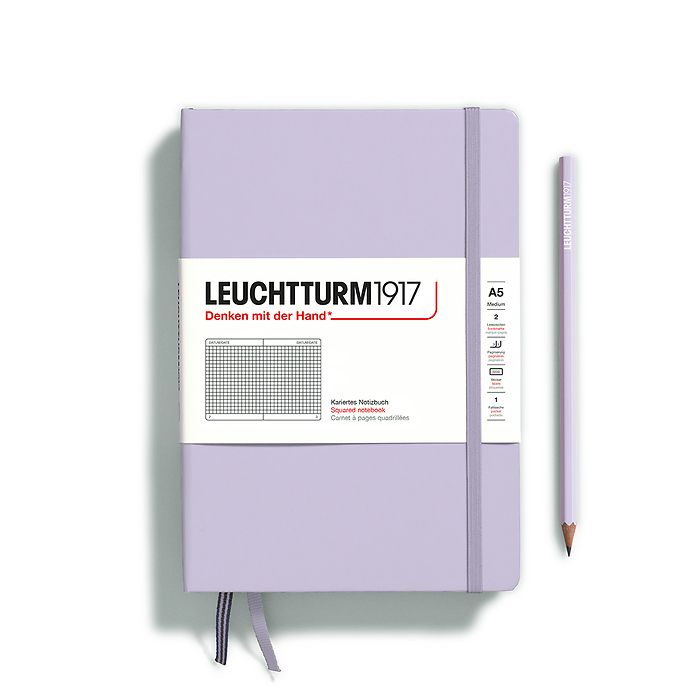 Leuchtturm A5 Medium Hardcover Notebook: Squared Pages