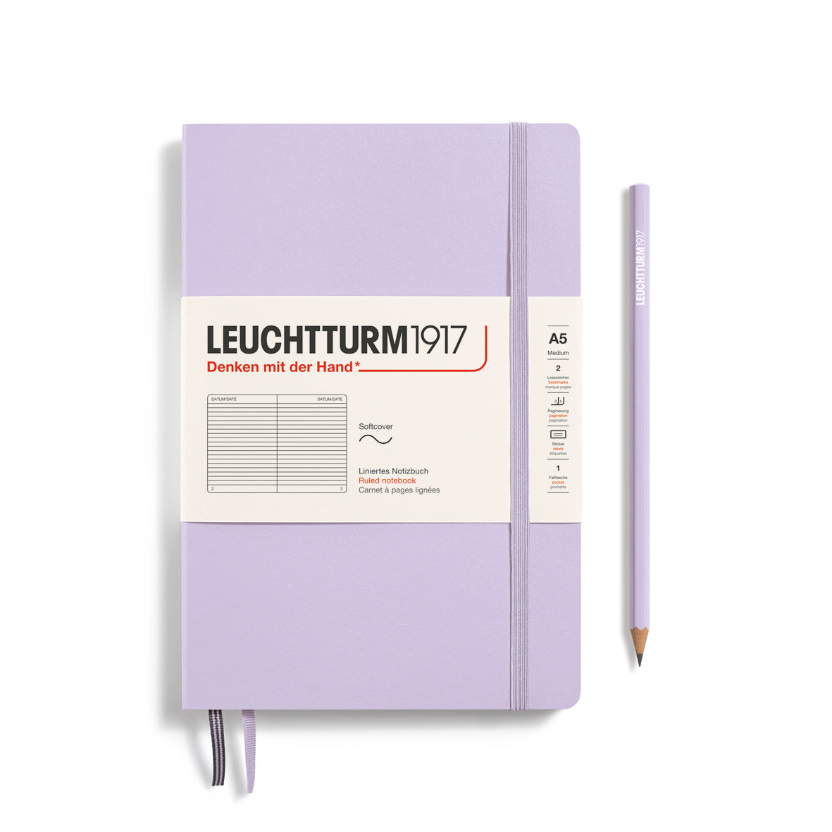 Leuchtturm Medium Softcover Notebook: Ruled Pages