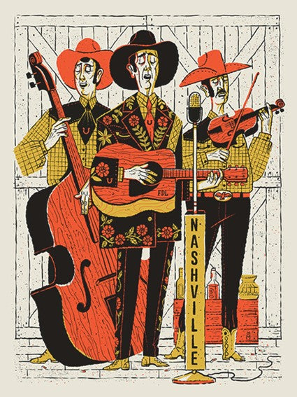 Nashville Trio Band print