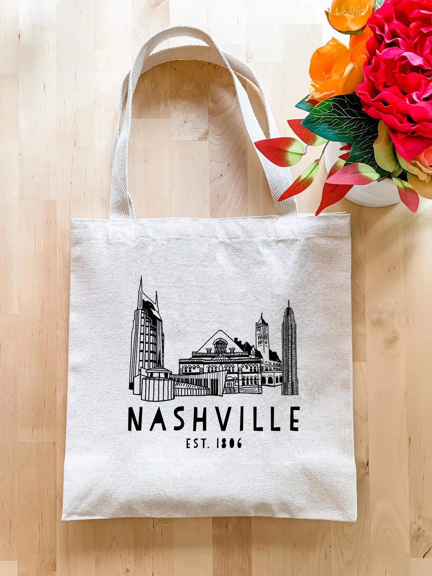 Nashville Skyline Tote Bag
