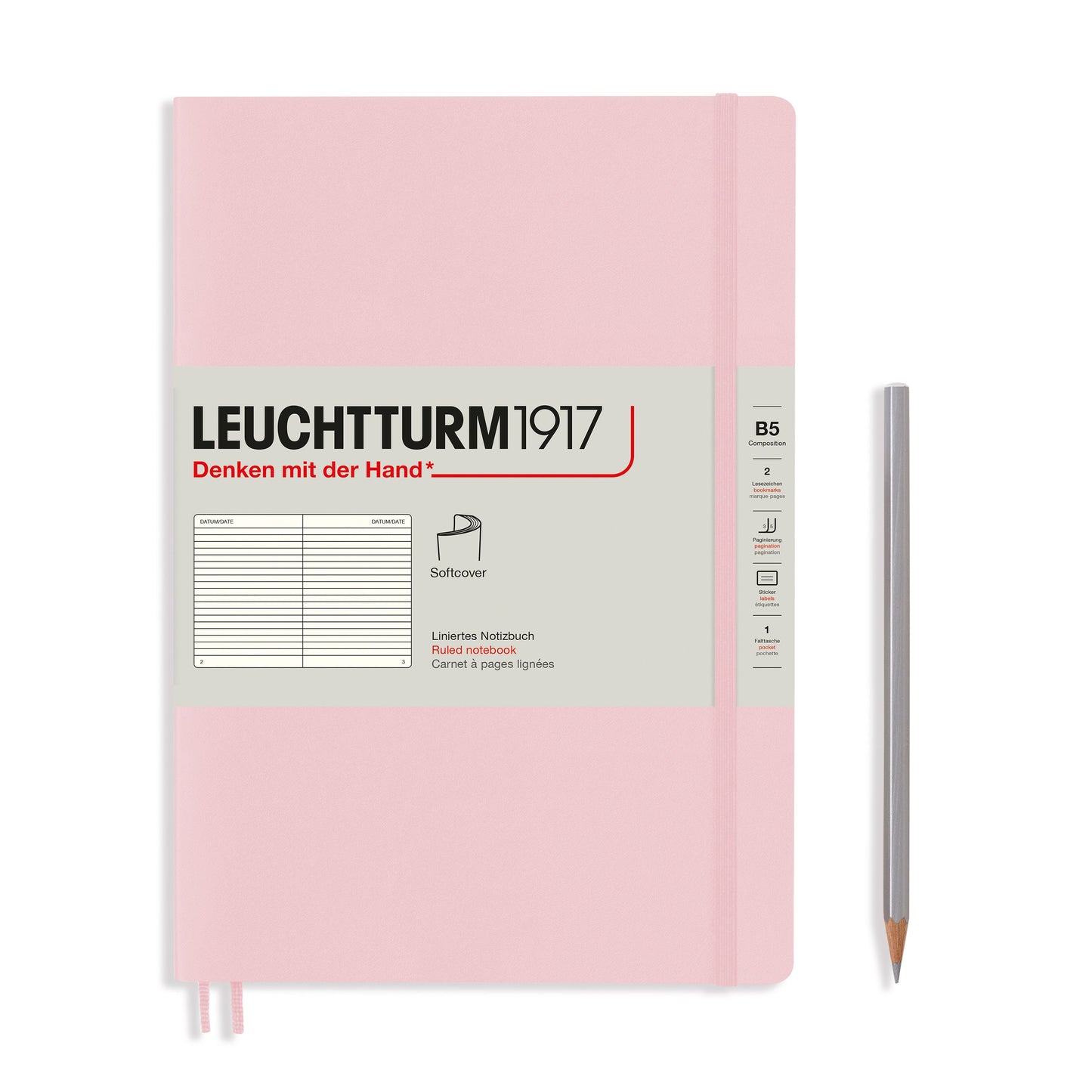 Leuchtturm B5 Composition Softcover Notebook: Ruled Pages