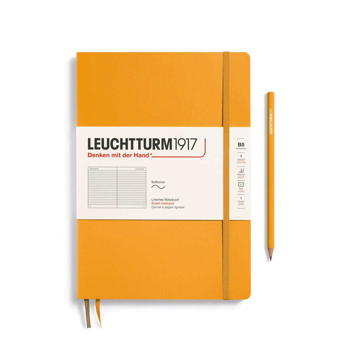 Leuchtturm B5 Composition Softcover Notebook: Ruled Pages