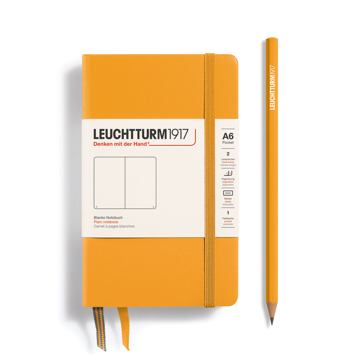 Leuchtturm A6 Hardcover Notebook: Plain Pages