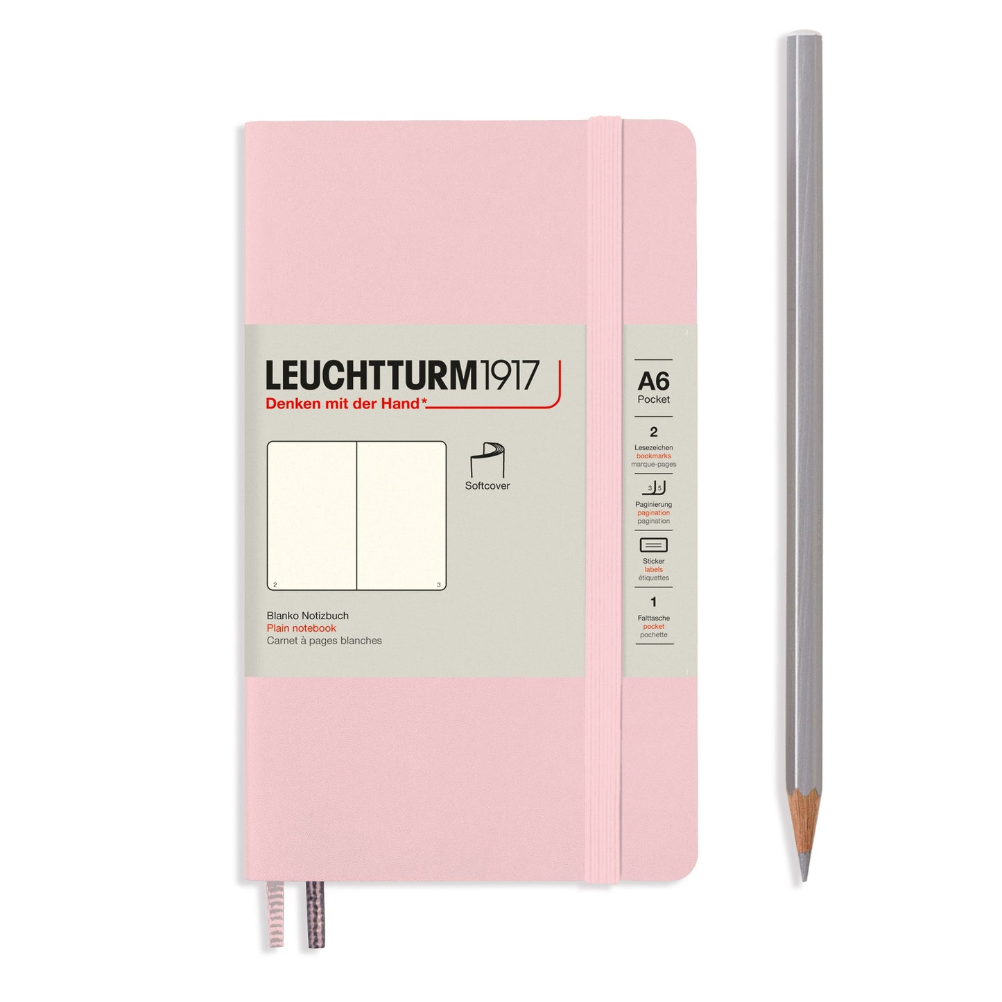 Leuchtturm Pocket Softcover Notebook: Plain Pages