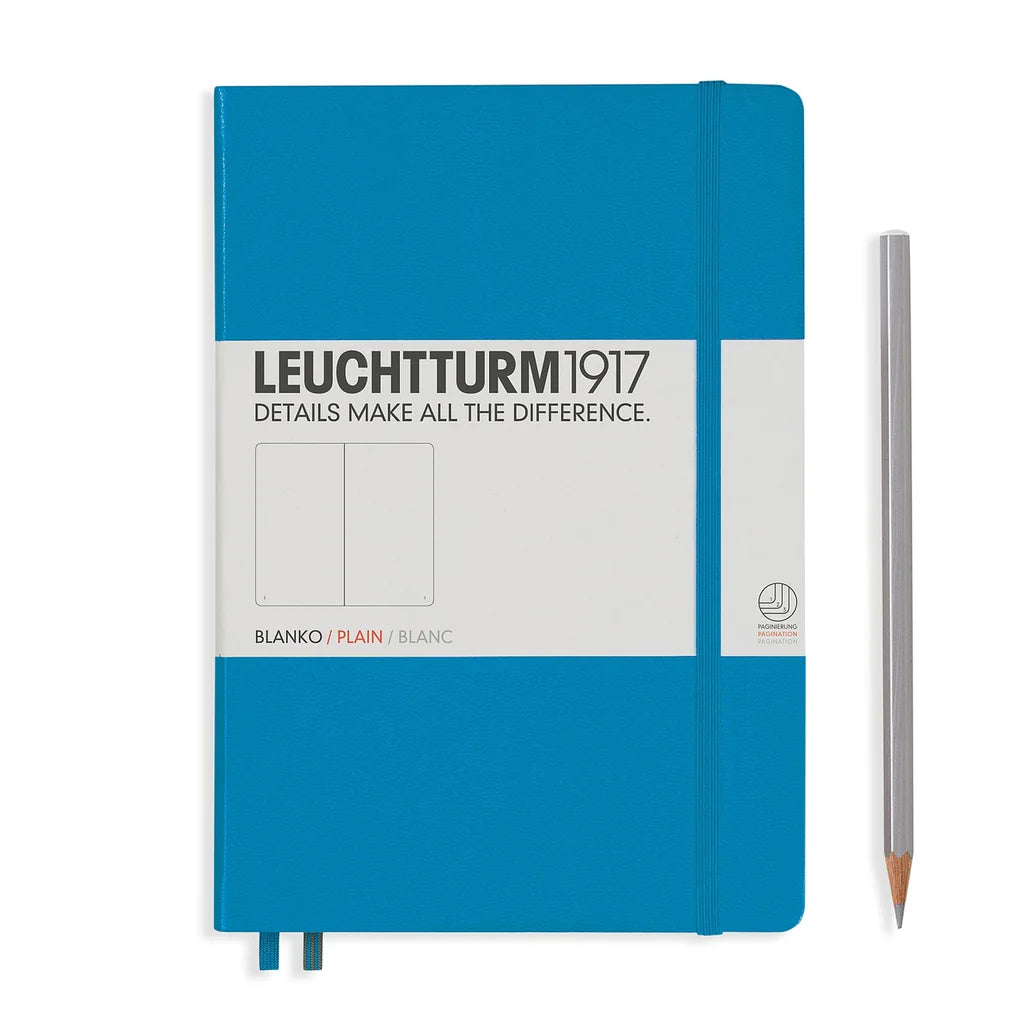 Leuchtturm A5 Medium Hardcover Notebook: Plain Pages
