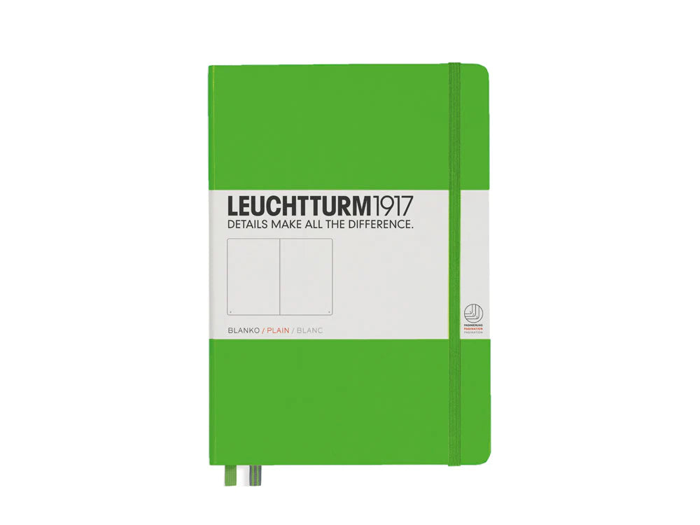 Leuchtturm A5 Medium Hardcover Notebook: Plain Pages