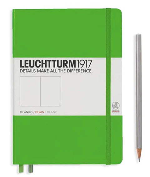 Leuchtturm A5 Medium Hardcover Notebook: Plain Pages