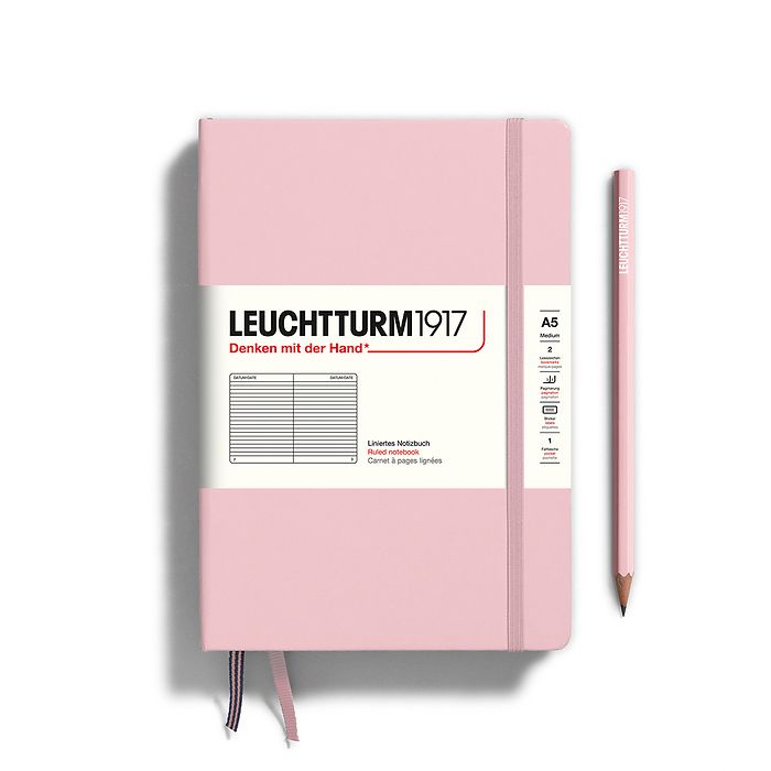 Leuchtturm A5 Medium Hardcover Notebook: Ruled Pages