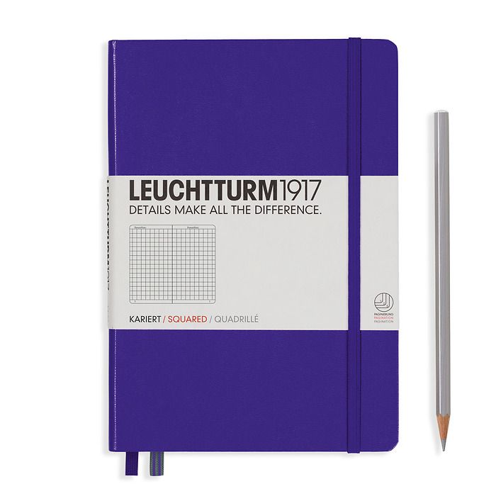 Leuchtturm A5 Medium Hardcover Notebook: Squared Pages
