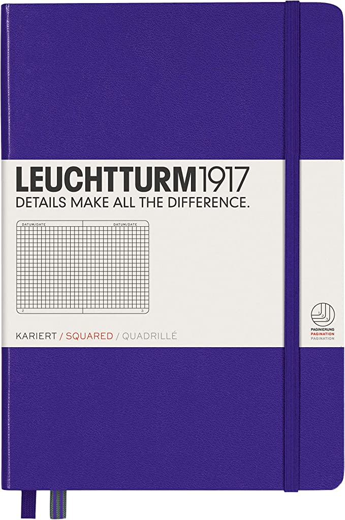 Leuchtturm A5 Medium Hardcover Notebook: Ruled Pages