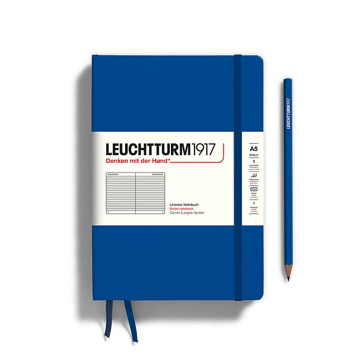 Leuchtturm A5 Medium Hardcover Notebook: Ruled Pages