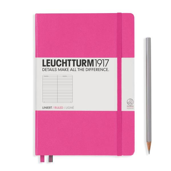 Leuchtturm A5 Medium Hardcover Notebook: Ruled Pages