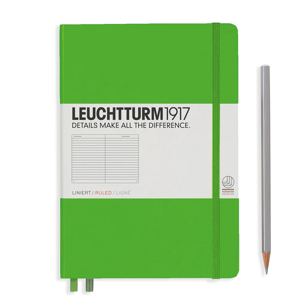 Leuchtturm A5 Medium Hardcover Notebook: Ruled Pages