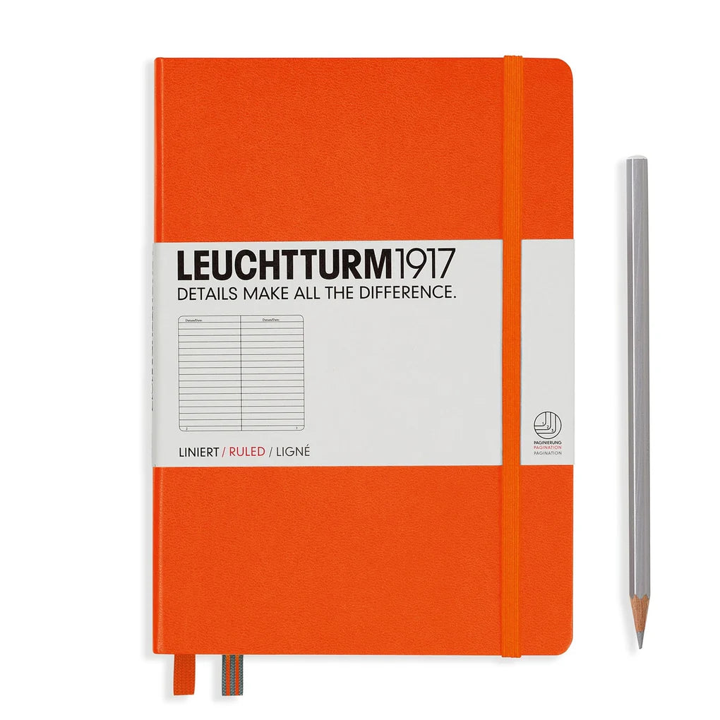 Leuchtturm A5 Medium Hardcover Notebook: Ruled Pages
