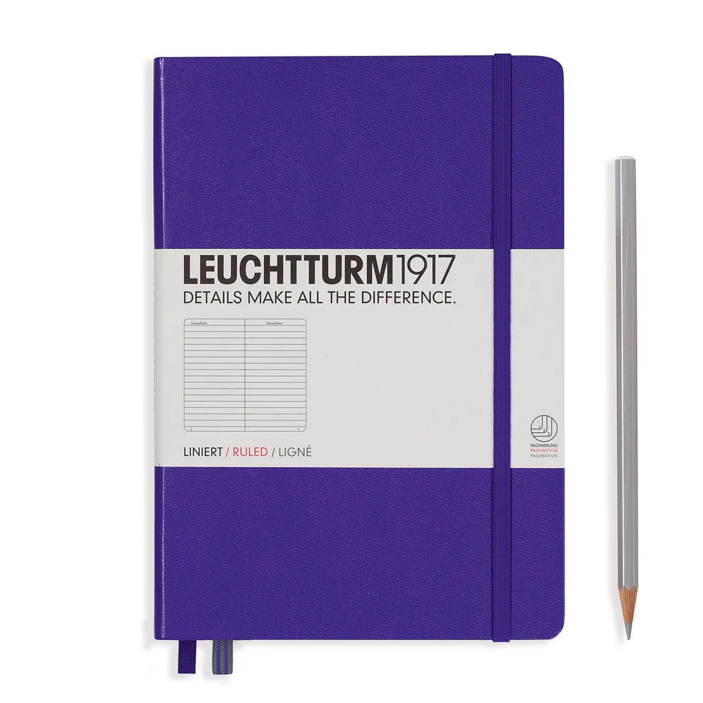 Leuchtturm A5 Medium Hardcover Notebook: Ruled Pages