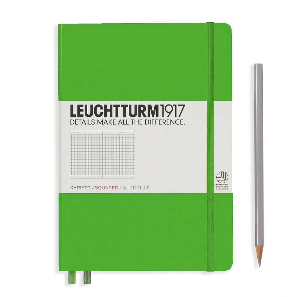 Leuchtturm A5 Medium Hardcover Notebook: Squared Pages