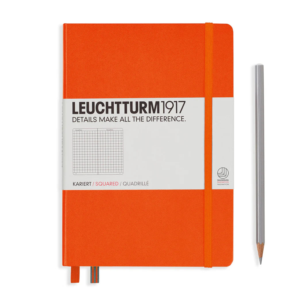 Leuchtturm A5 Medium Hardcover Notebook: Squared Pages