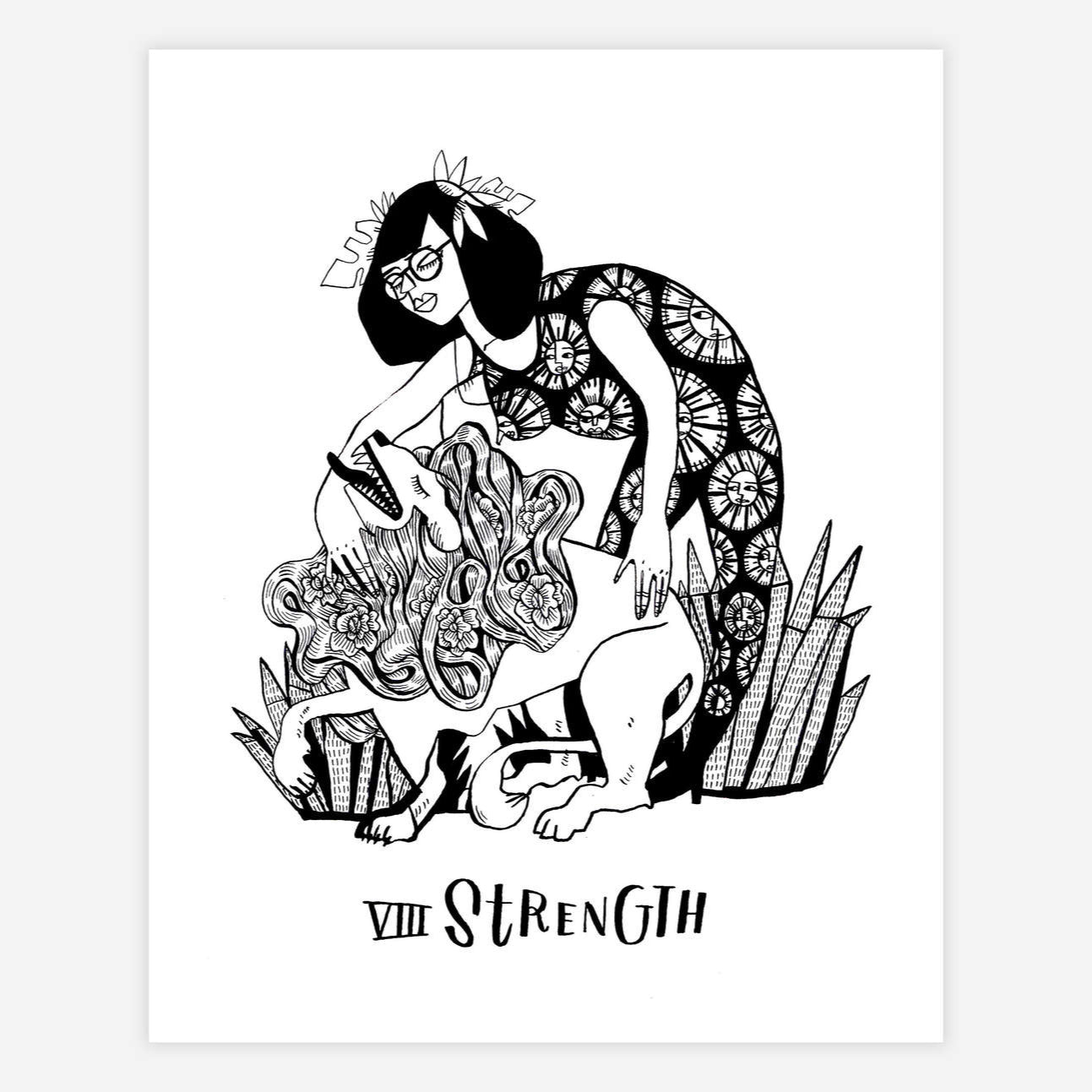 Tarot VIII: Strength print