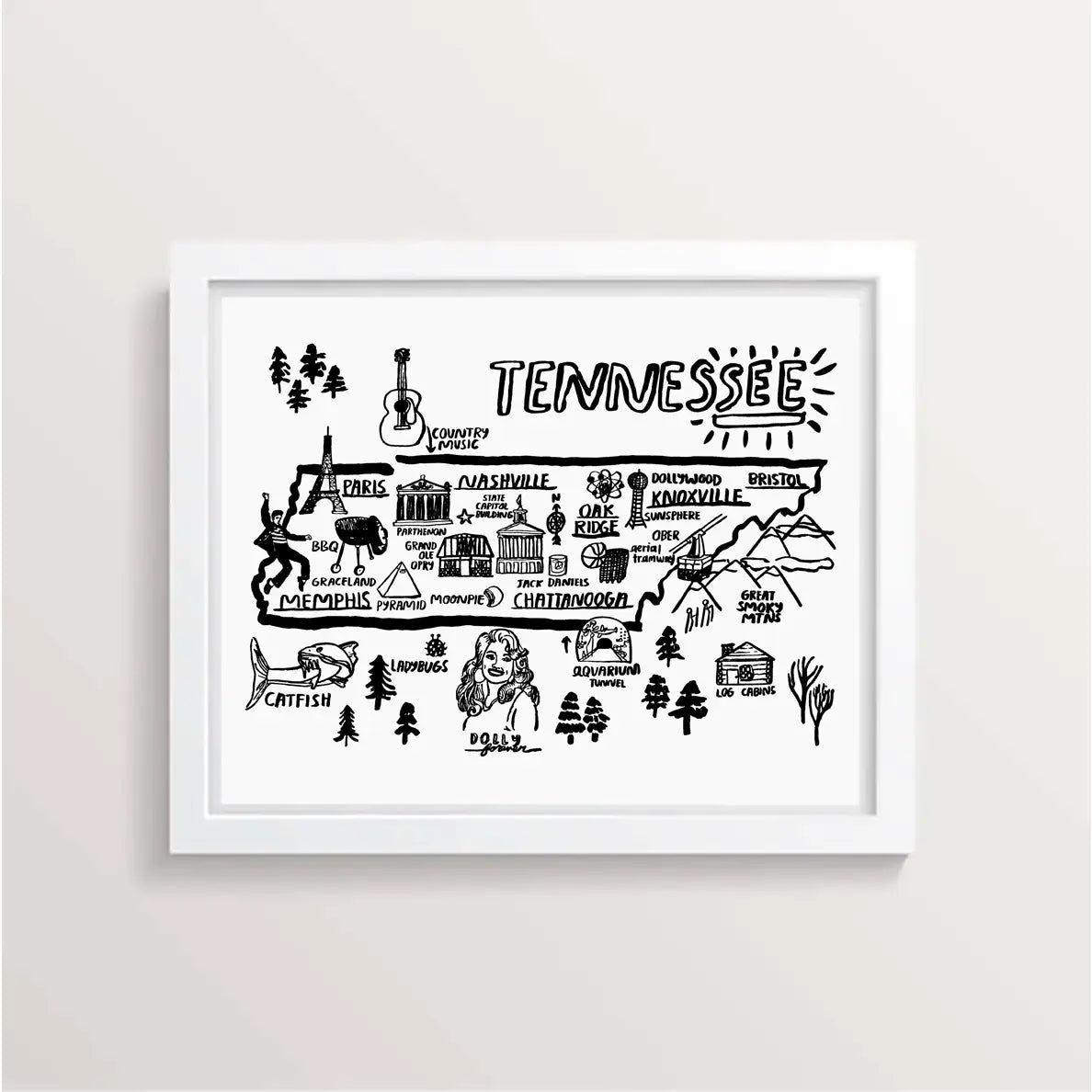 Tennessee Print 11x14"