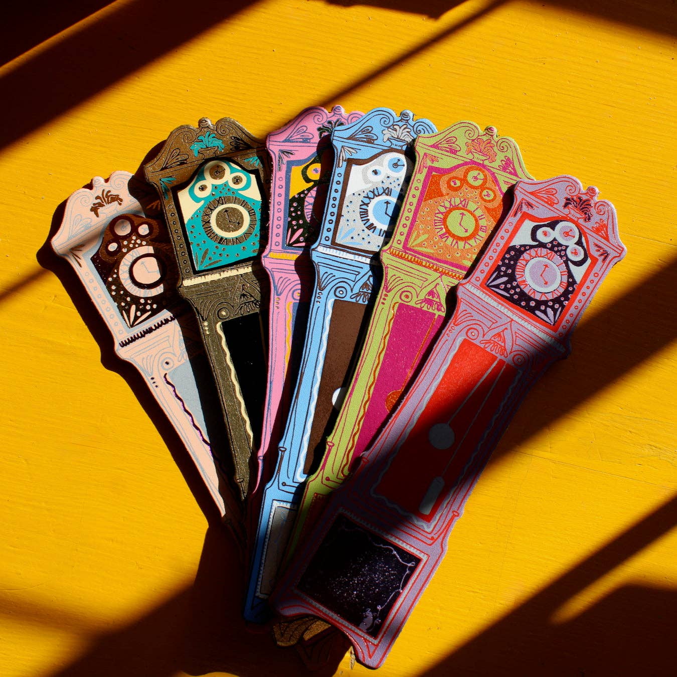 Green Grandfather Clock Bookmark