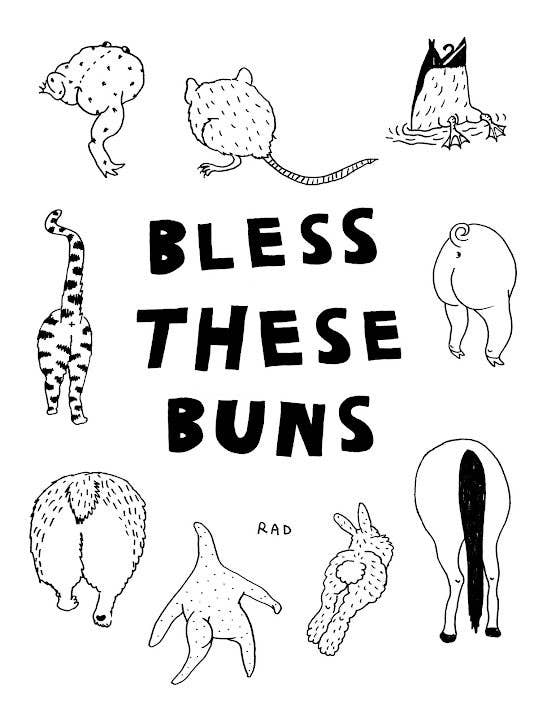Bless These Buns print