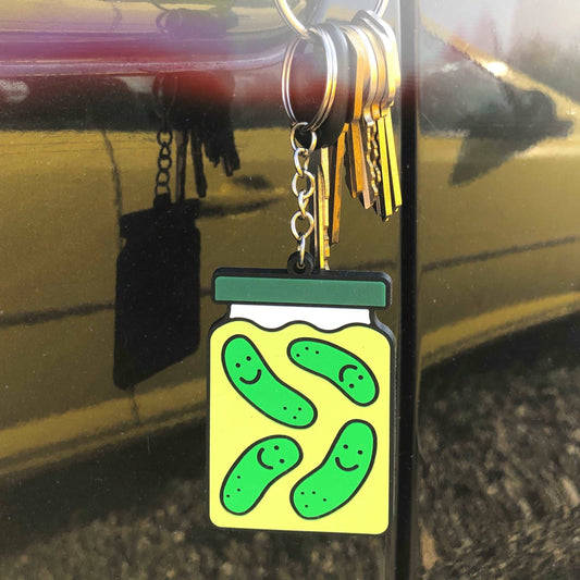 Pickle Jar Keychain