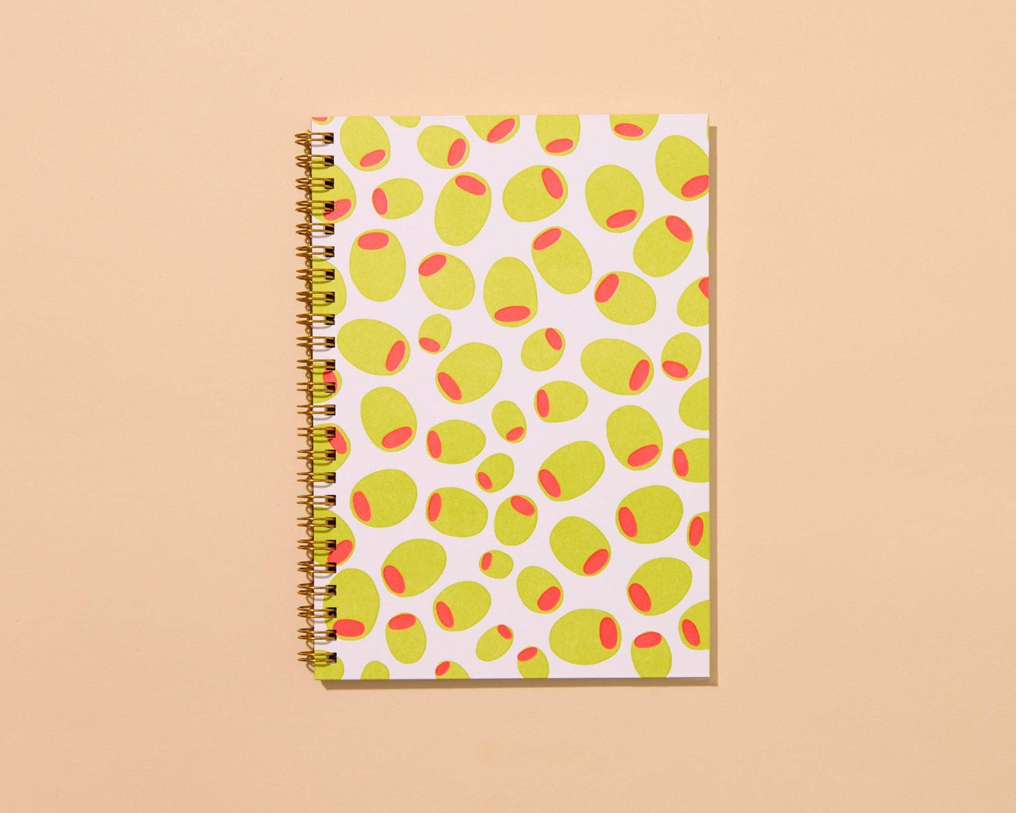 Olives Letterpress Spiral Notebook