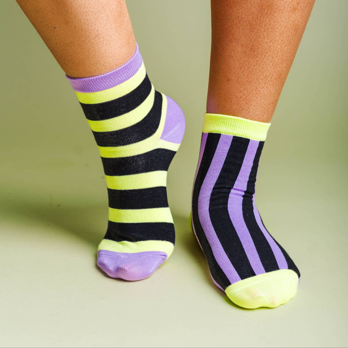 Halloween Witch Stripe Socks