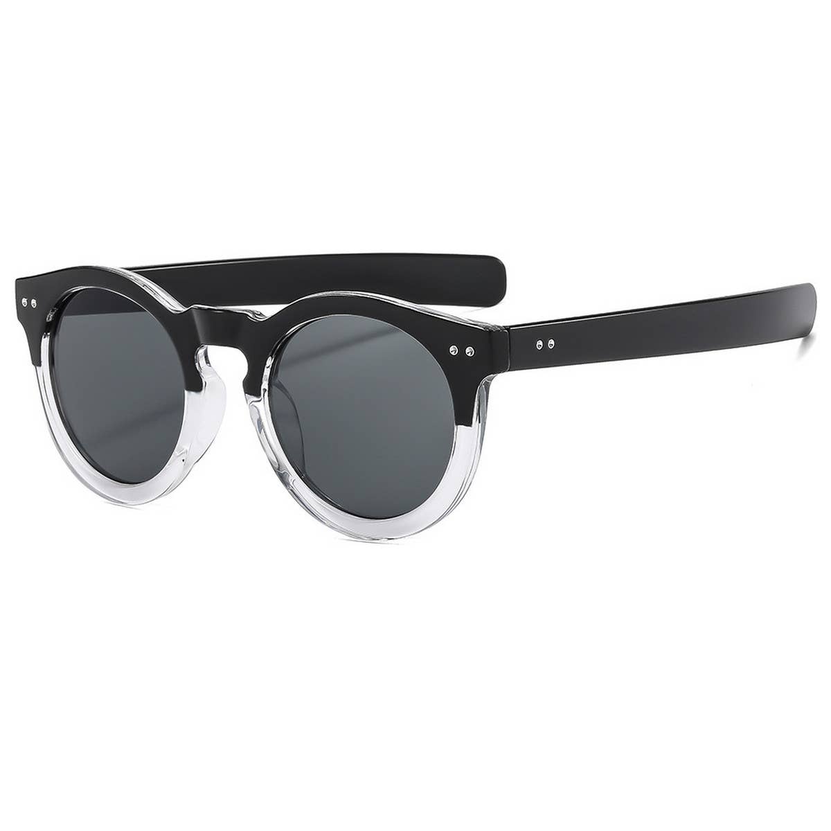 Retro Round Black Sunglasses