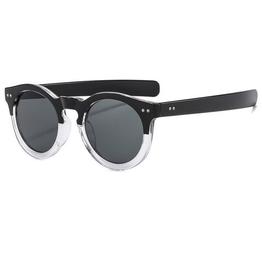 Retro Round Black Sunglasses
