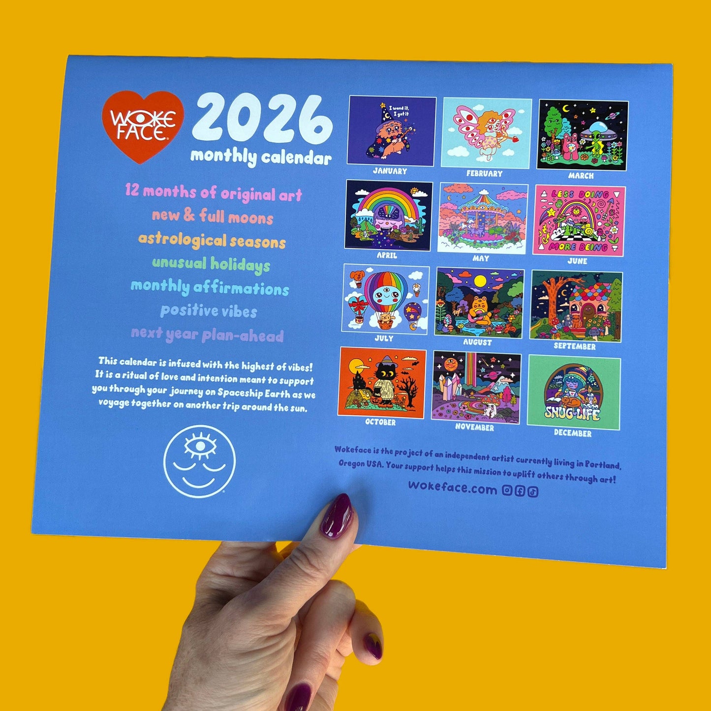 2026 Wokeface Calendar