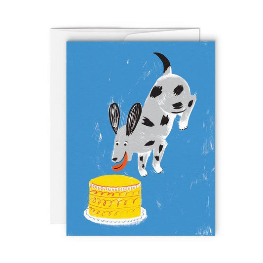 Happy Dog Cake card