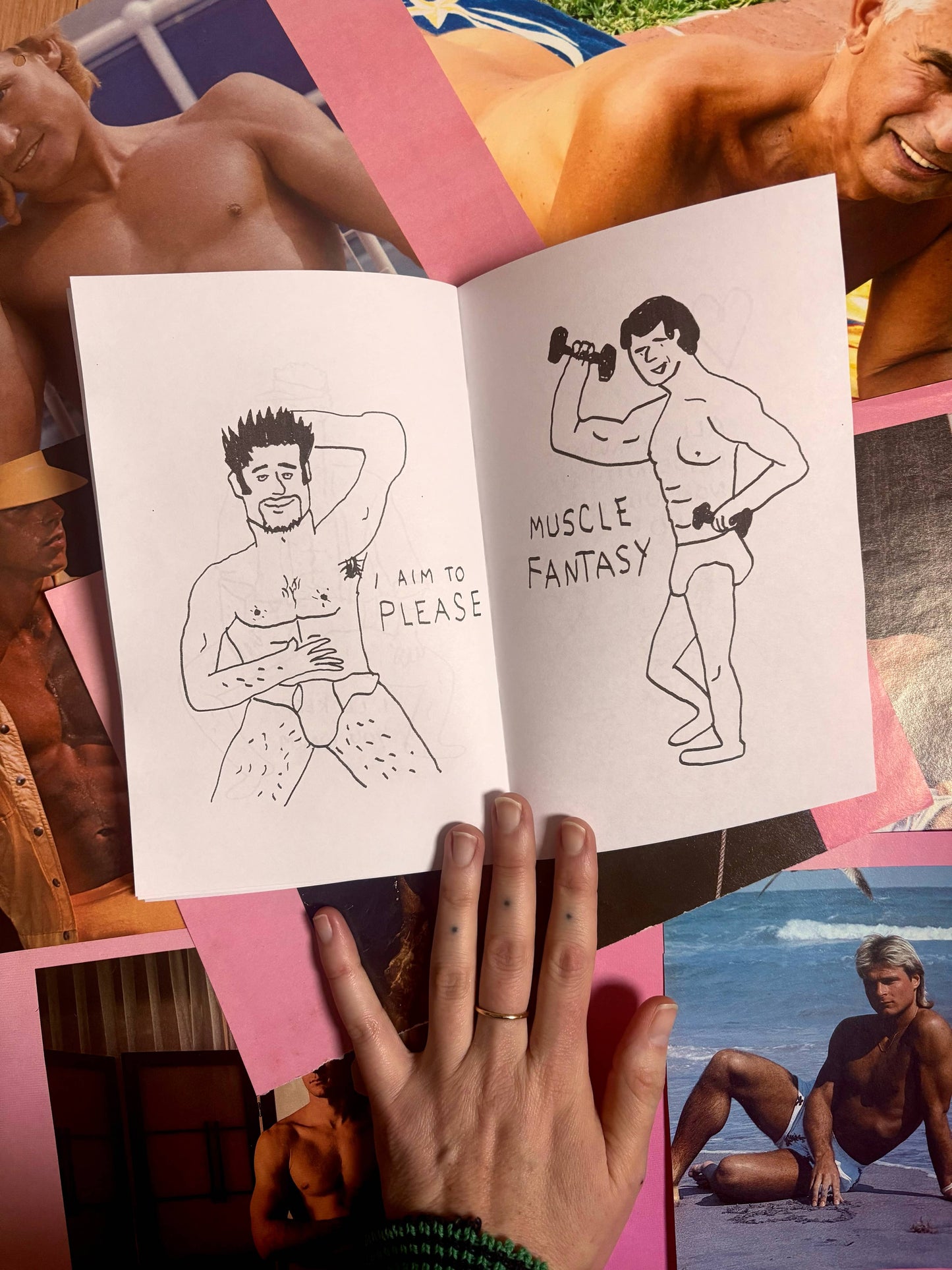 Handsome Hunks Coloring Book and Zine