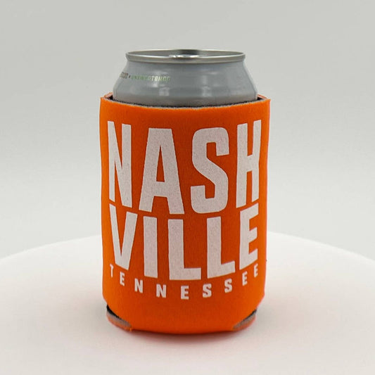 Orange Nashville Koozie