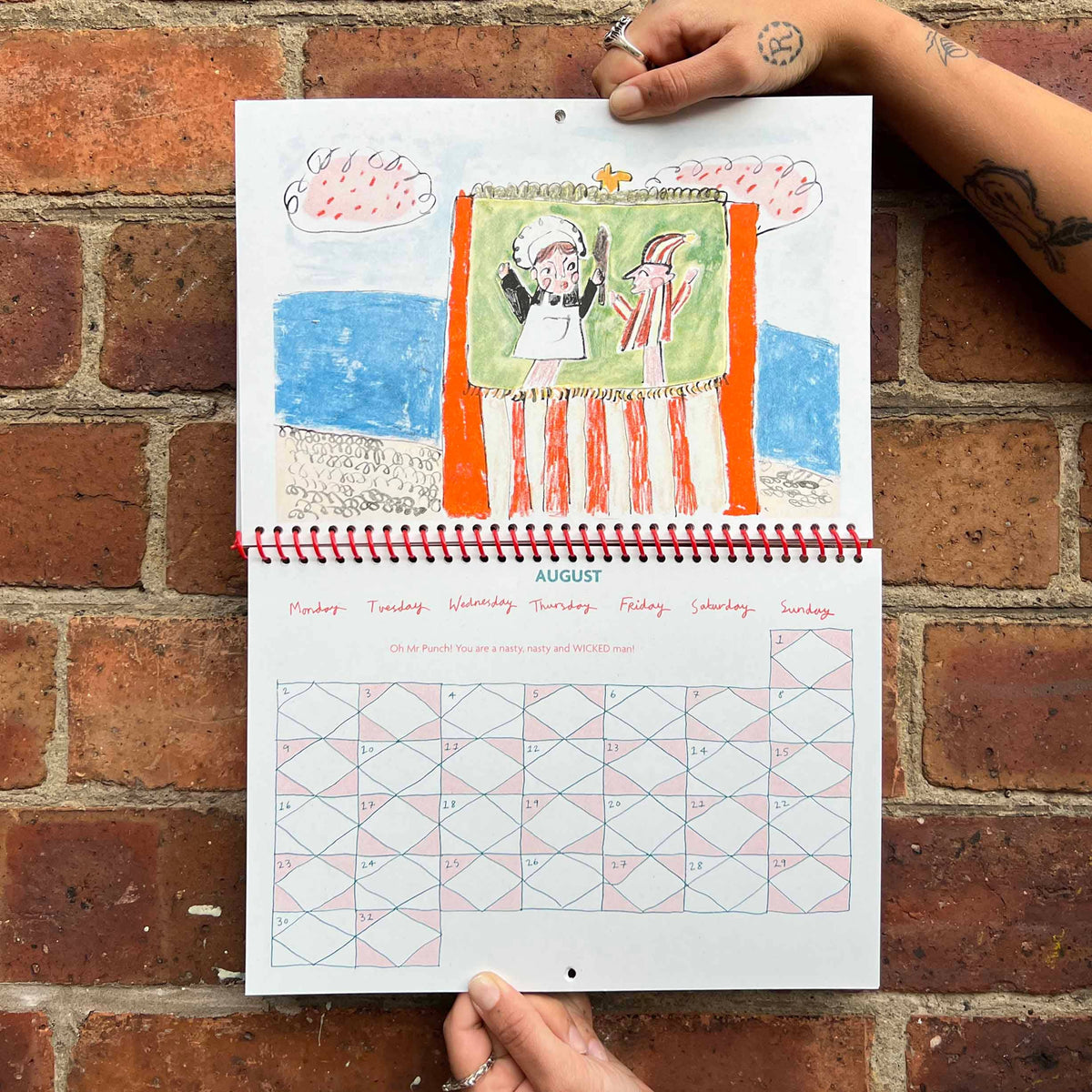 2027 Risograph Illustrated Wall Calendar