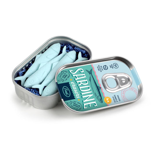 Sardine Erasers Tin