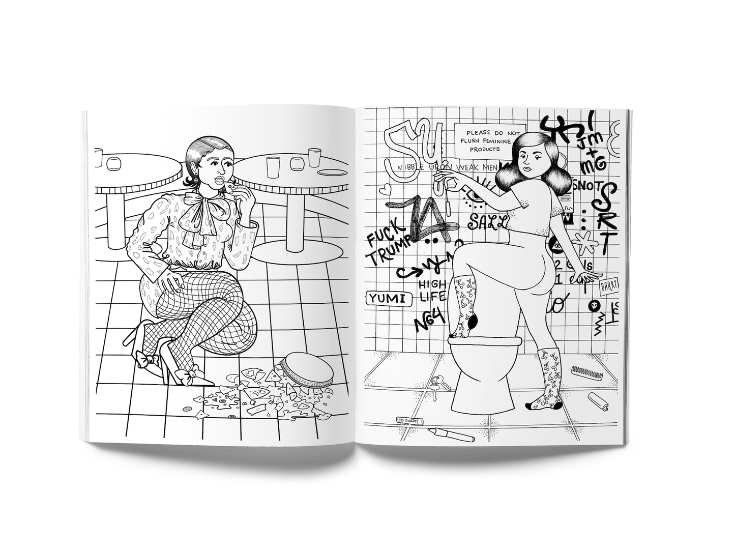 The Gross Girls Club Coloring Book