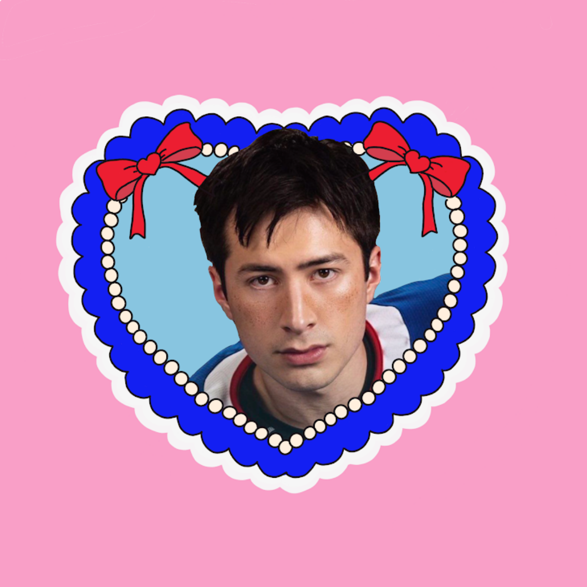 Heated Rivalry Shane Heart sticker
