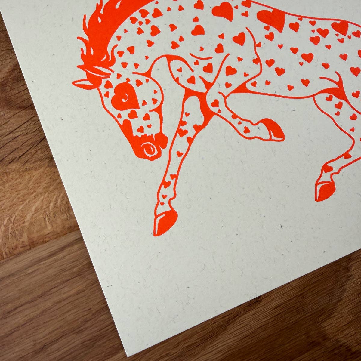 Mustang Hearts Print