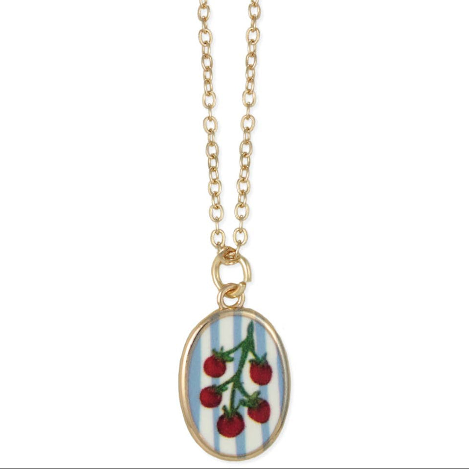 Garden Delight Tomato Necklace