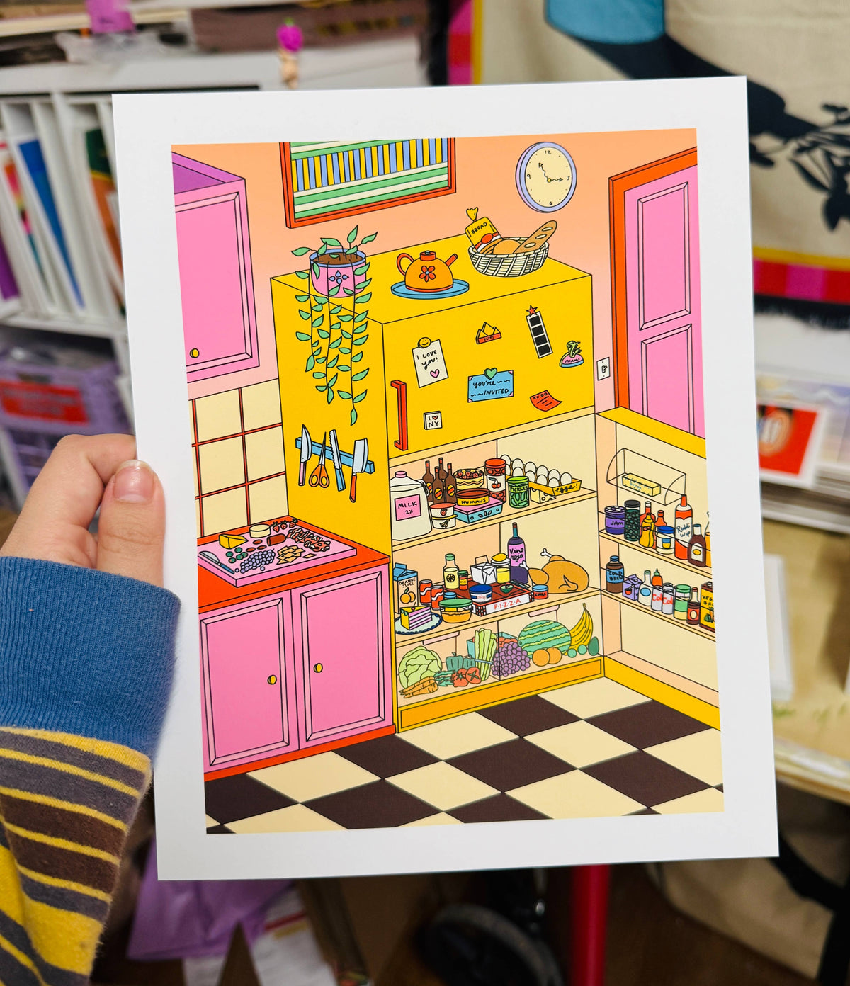 Happy Full Fridge Print