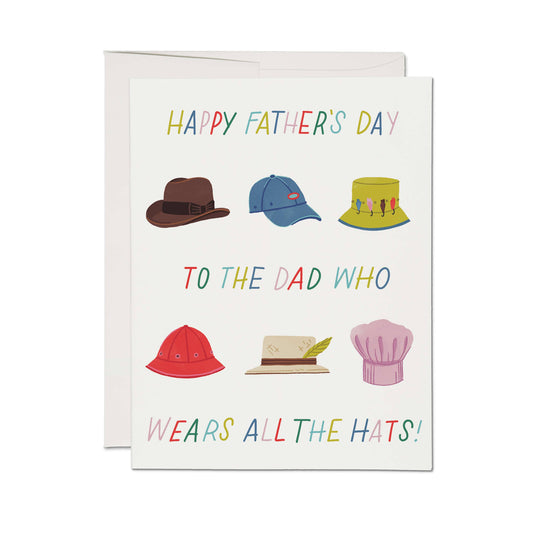 Lots of Hats card - Father's Day card