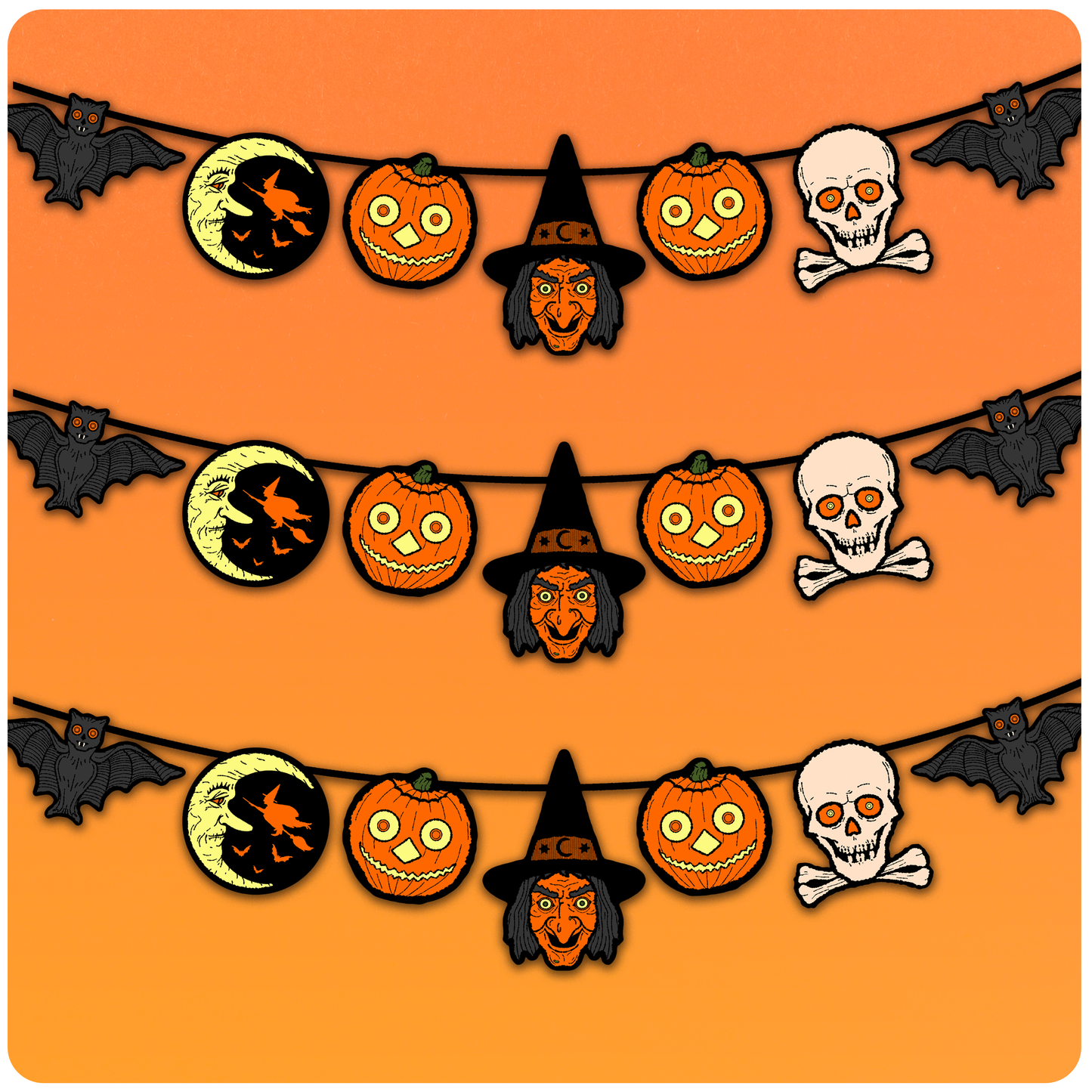 Halloween 6.5' Long Banner