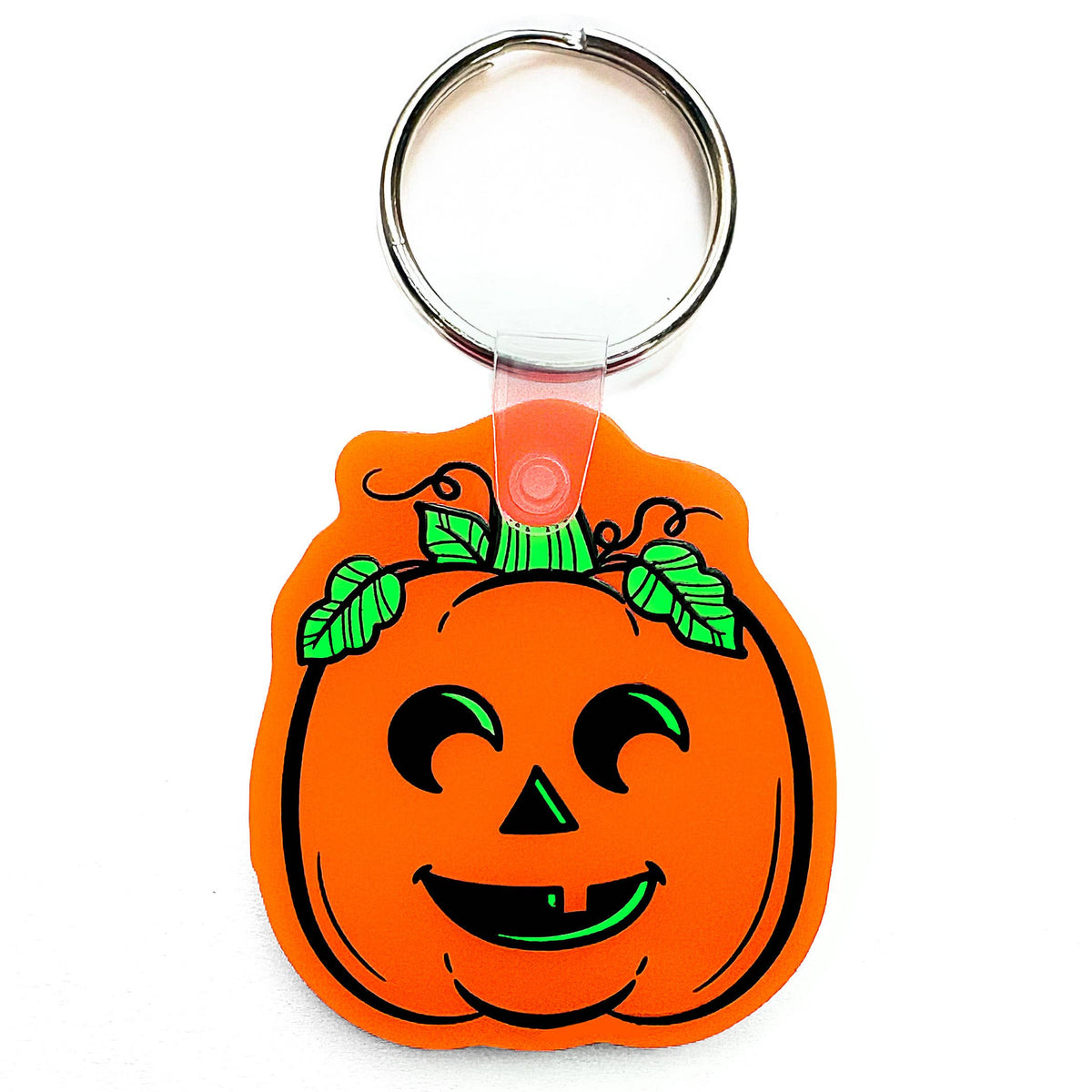 Jack O Lantern Pumpkin Keychain